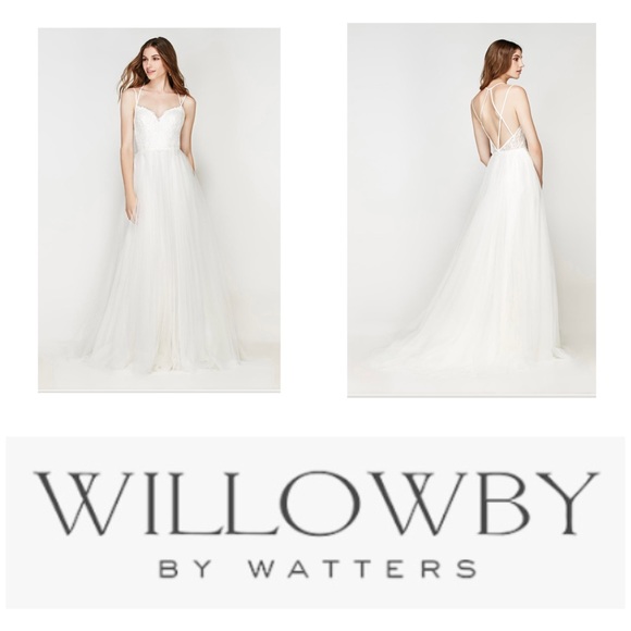 Willowby by Watters Madeira is a whimsical A-line gown! Immaculate condition - Picture 1 of 6